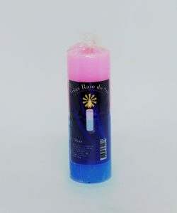 VELA 7 DIAS ROSA E AZUL CLARO (CAIXA COM 24 PACOTES)