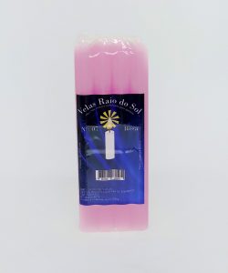 VELA ROSA NUMERO 7 (PACOTE)
